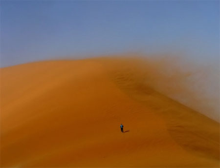 Temp�te de sable sur le Namib