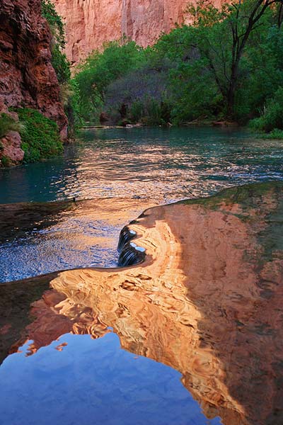 R�flexion dans le canyon d'Havasupai