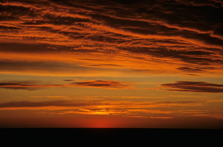 Coucher de soleil � Lumio