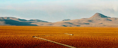 Une route en plein d�sert
