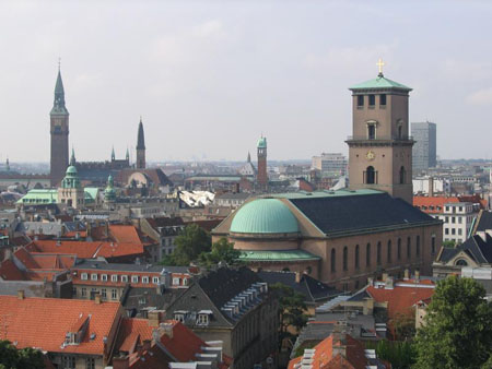 Copenhague, vue d'une Tour