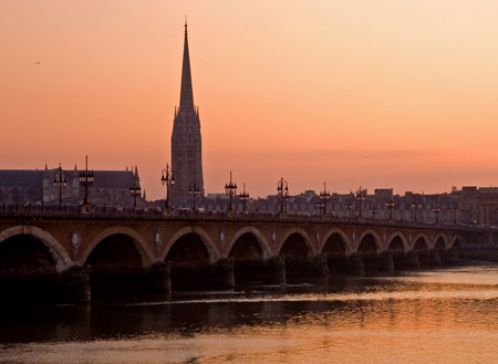 Cr�puscule sur le pont