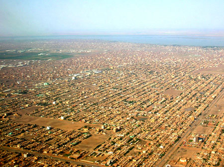 Khartoum vue a�rienne