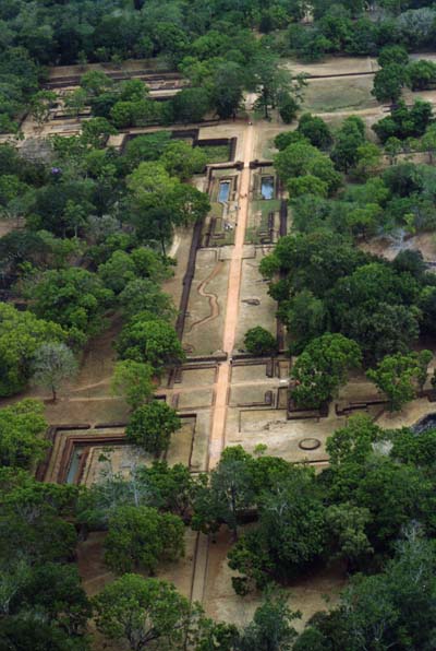 Vue du rocher de Sigiriya