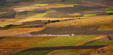 Camionnette pr�s du Chimborazo