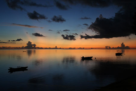 Coucher de soleil � Moorea