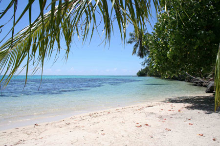 Plage de sable blanc