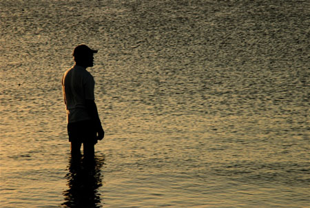 Le p�cheur et la mer
