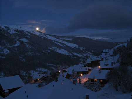 coucher de pleine lune