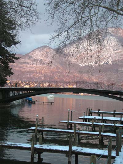 Coucher de soleil sur Annecy