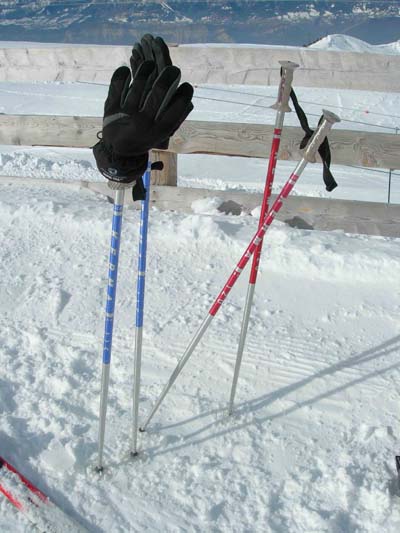 Nos b�tons de ski