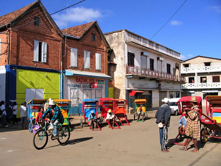 Les pousse pousse d'Antsirabe