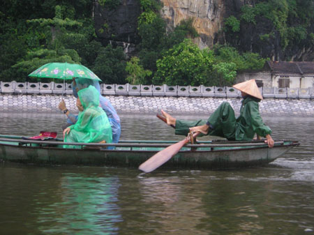 Pagayeur sur Tam coc