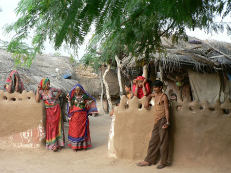 Membres d'une tribu Bishno�