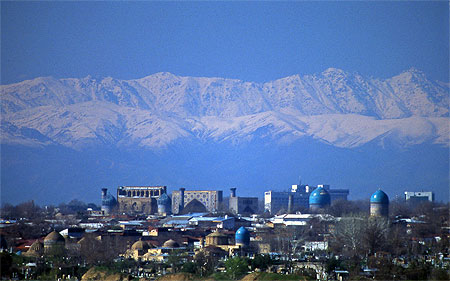Panoramique sur Samarcande