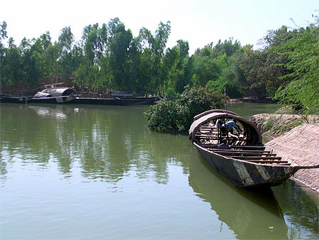 La pinasse sur le Niger