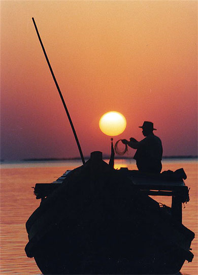 Coucher de soleil � Chaung Tha 