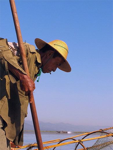 P�cheur  Intha sur le lac Inlay