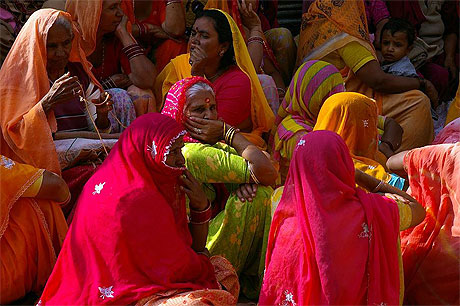 Les sar�es de Jaisalmer