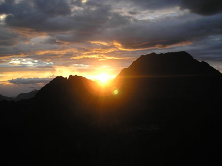 Lever de soleil au Piton Ma�do 