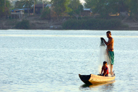 p�cheur sur le mekong