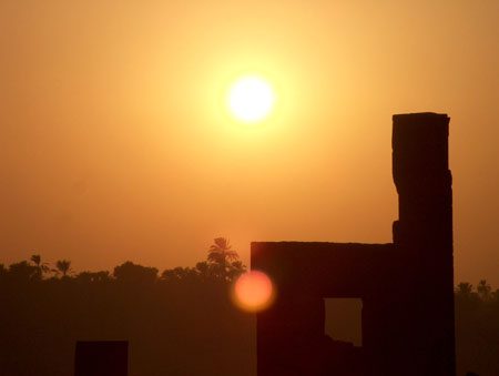 Coucher de soleil en Egypte
