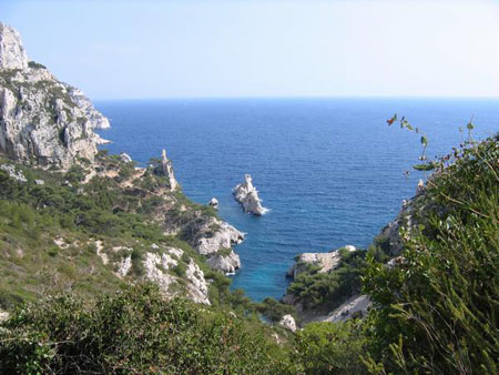 En route vers la calanque du Sugiton