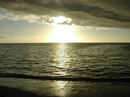 Coucher de soleil � Flic en Flac