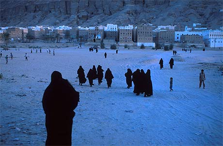 Fin de journ�e � Shibam