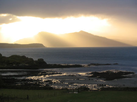 Lever de soleil sur l'�le de Skye (Ecosse)