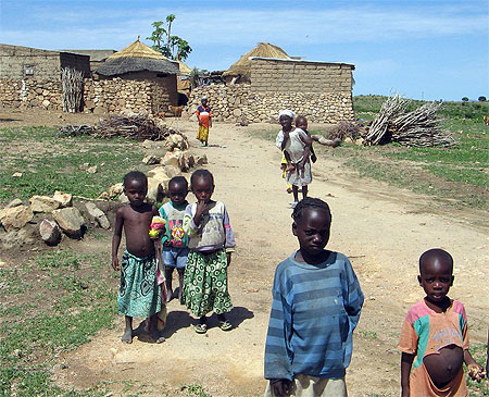 Habitants pr�s du village de Rhumsiki