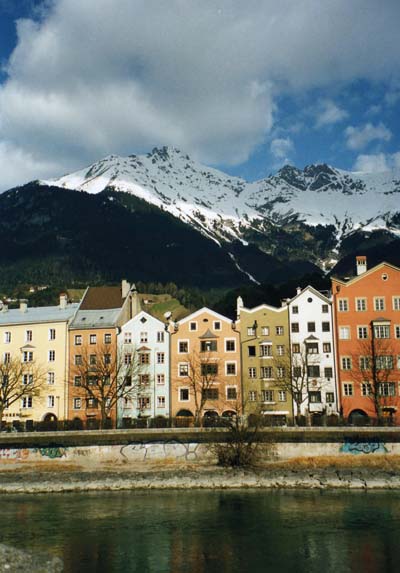 la rive gauche de l'Inn 