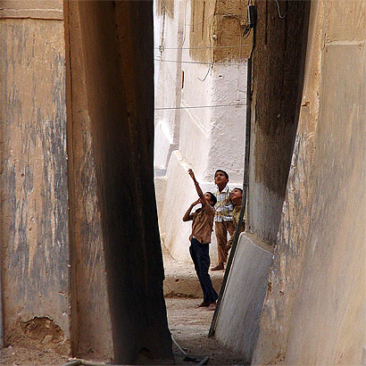 Sc�ne de rue � Shibam