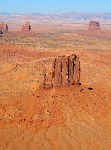 Monument valley vue d'avion