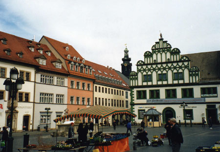 la place du march� de Weimar