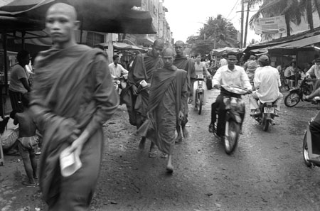 dans les rues de Phnom phen