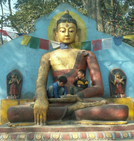 dans les bras de bouddha