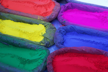 Poudres color�es