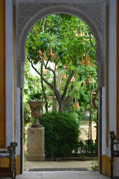 vue sur le jardin de l'Alcazar