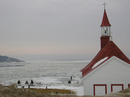 Tadoussac dans les glaces