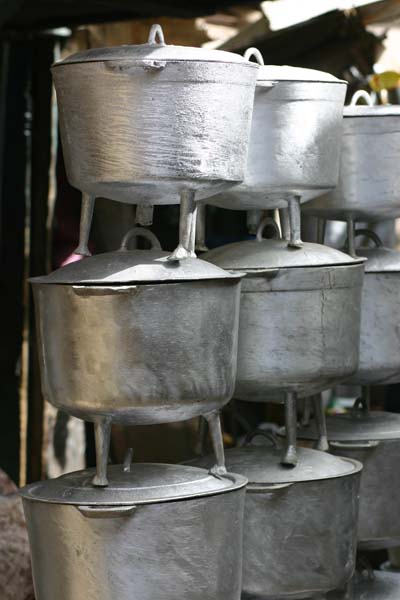 Casseroles en materiaux de r�cup�ration