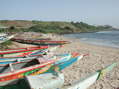 Les c�l�bres bateaux s�n�galais