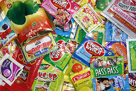 Petits sachets color�s