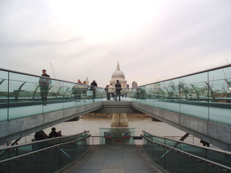 St Paul's Cathedral from the Millennium Bridge