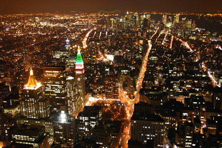 Depuis l'empire state building