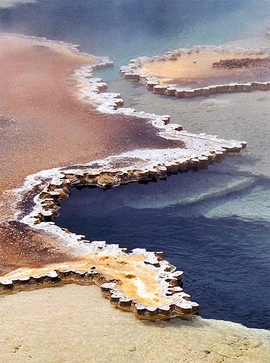 Concr�tions dans le parc de Yellowstone