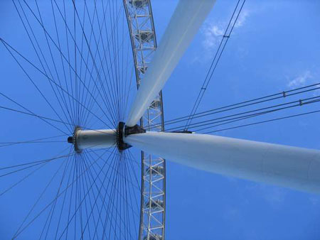 London Eye vu du pilier