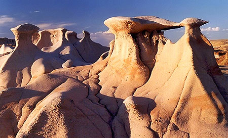 Douces �rosions aux Bisti Badlands