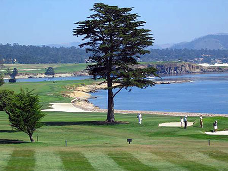 Peeble Beach, endroit connu des golfeurs