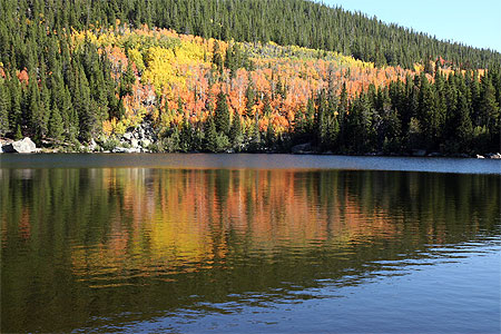 Reflets dans le lac